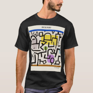 Rich Port by PAUL KLEE, Abstrakte Vintage moderne T-Shirt