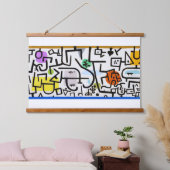 Rich Port, Paul Klee Wandteppich Mit Holzrahmen (Schlafzimmer)