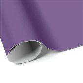 Rich Pum Lila Dark Solid Color Geschenkpapier (Rolleneckpunkt)