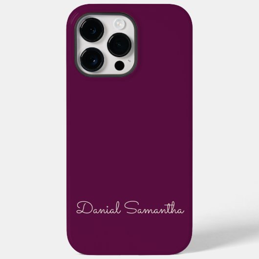 Rich Purpule Individuelle Name Personalisiert Case-Mate iPhone Hülle (Rückseite)