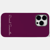Rich Purpule Individuelle Name Personalisiert Case-Mate iPhone Hülle (Rückseite (Horizontal))