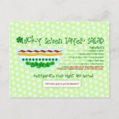Rich Recipes LUCKY SIVEN LAYER SALAD Postkarte (Vorderseite)