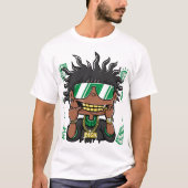 Rich & Reckless: Cartoon Wealth T - Shirt (Vorderseite)