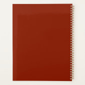 Rich Red Abstrakt Textrahmen Planer (Rückseite)