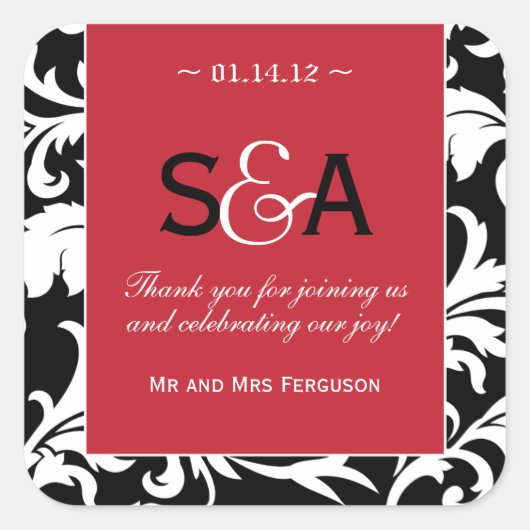 Rich Red Candle - Gefallen Stickers (Vorderseite)