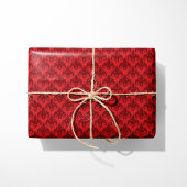 Rich Red Damask Geschenkpapier