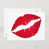 Rich Red Lipstick Postkarte (Vorne/Hinten)