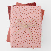 Rich Red Polka Dot Holiday Gift Wrap Geschenkpapier Set (Beispiel)