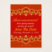 Rich Reds Xtra Wedding and Invitations Card (Rückseite)