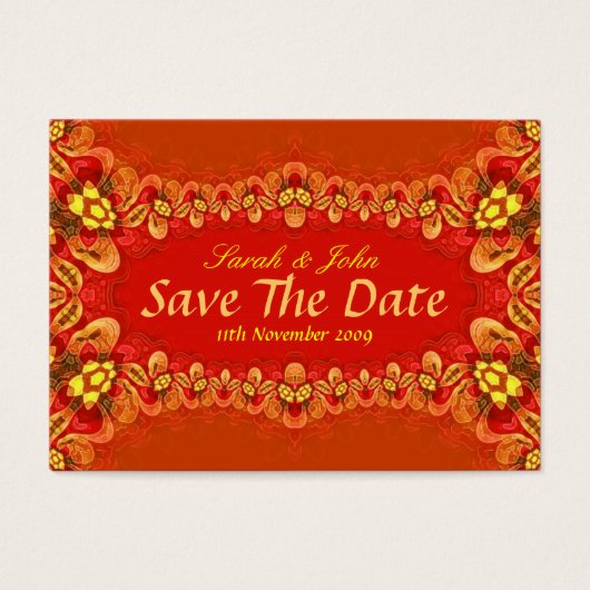 Rich Reds Xtra Wedding and Invitations Card (Vorderseite)