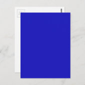 RICH ROYAL BLUE (Vollfarbe) ~ Postkarte (Vorne/Hinten)