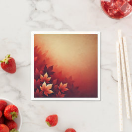 Rich Russet Maple Fall Gradient Découpage Napkins Serviette
