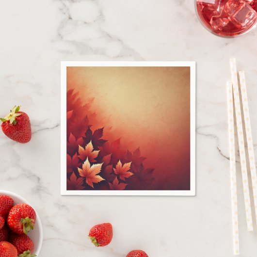 Rich Russet Maple Fall Gradient Découpage Napkins Serviette (Beispiel)