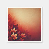 Rich Russet Maple Fall Gradient Découpage Napkins Serviette (Vorderseite)