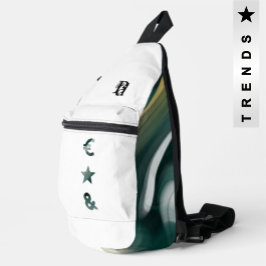 RICH Sling Bag Trend Abstrakt Schwarz-weiß grün