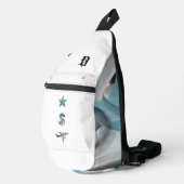 RICH Sling Bag Trend Abstrakter Blauer Ozean (Rechte Ecke)