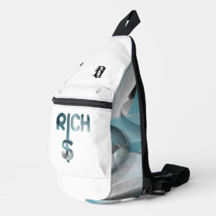 RICH Sling Bag Trend Abstrakter Blauer Ozean