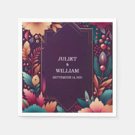 Rich Soft Aquamarin Fall Gem Bold Jewel Tone Weddi Serviette