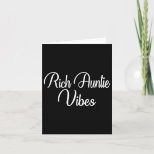 Rich Tantchen Vibes Tante Women Best Aunty Mütter Karte