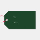 Rich Tartan Geschenkanhänger (Rückseite Horizontal)