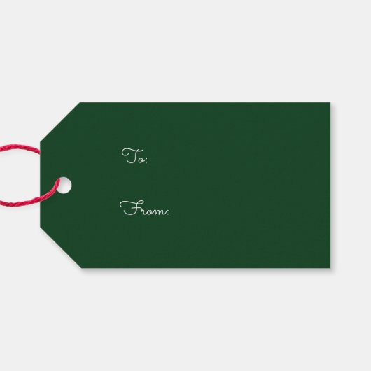 Rich Tartan Geschenkanhänger (Rückseite Horizontal)