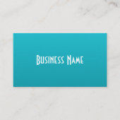Rich Turquoise Business Cards Visitenkarte (Vorderseite)
