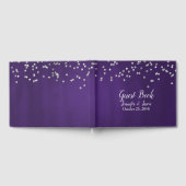 Rich Ultra Violet mit Glitzern Wedding Guest Book Gästebuch (Voll)