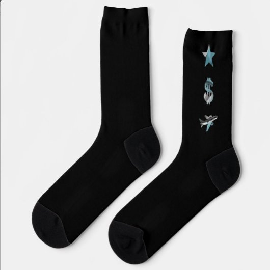 RICH Unisex Socks Trend Abstrakter Blauer Ozean Socken
