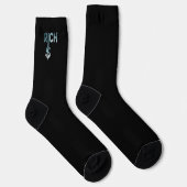 RICH Unisex Socks Trend Abstrakter Blauer Ozean Socken (Rechts)