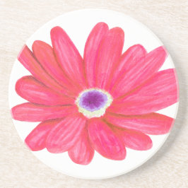 Rich Vibrant Red Flower Getränkeuntersetzer