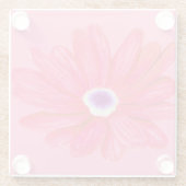 Rich Vibrant Red Flower Glasuntersetzer (Rückseite)