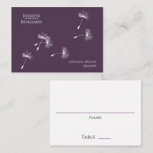 Rich Wine Lila Dandelion Seed Wedding