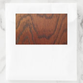 Rich Wood Design Rechteckiger Aufkleber (Tasche)