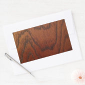 Rich Wood Design Rechteckiger Aufkleber (Umschlag)
