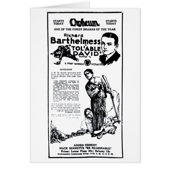 Richard Barthelmess 1922 Vintage (Vorne)