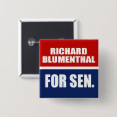 RICHARD BLUMENTHAL FÜR SENAT BUTTON (Vorne & Hinten)