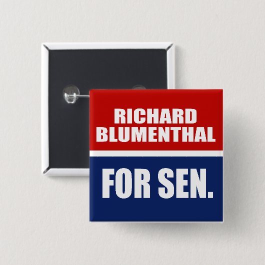 RICHARD BLUMENTHAL FÜR SENAT BUTTON (Vorne & Hinten)