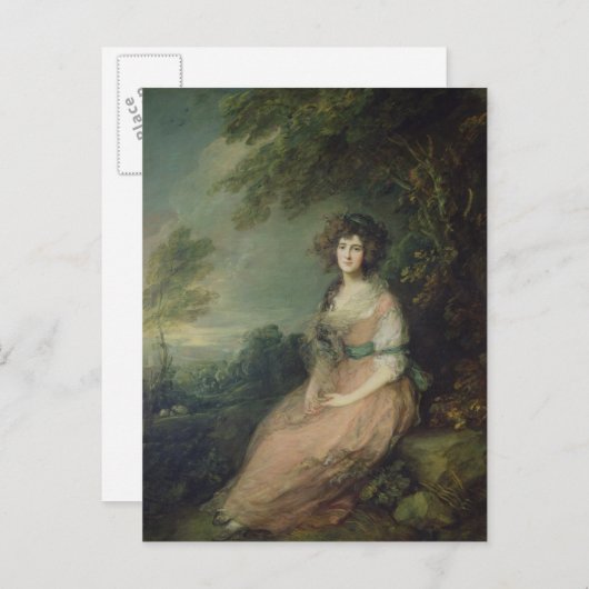 Richard Brinsley Sheridan, c.1785-87 Postkarte (Vorne/Hinten)