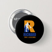 Richard Custom Player Basketball Ihr Name The Leg Button (Vorne & Hinten)