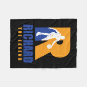 Richard Custom Player Basketball Ihr Name The Leg Fleecedecke (Vorderseite (Horizontal))