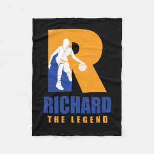 Richard Custom Player Basketball Ihr Name The Leg Fleecedecke