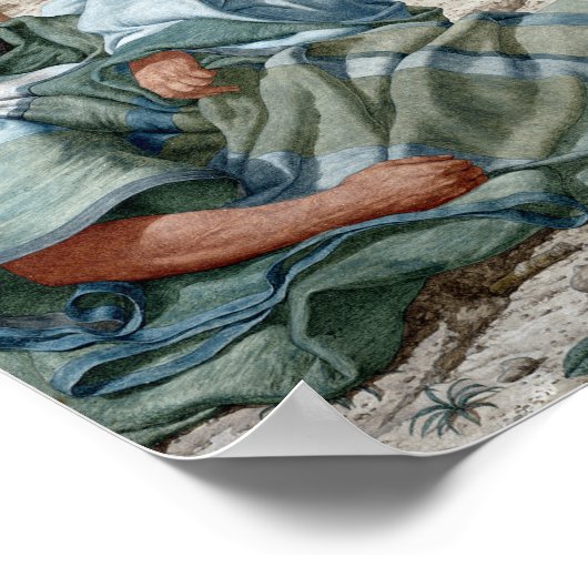 Richard Dadd Mercy, David Spareth Saul's Life Poster (Ecke)