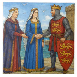 Richard das Lionheart und Berengaria von Navarra Fliese