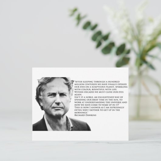 Richard Dawkins Postkarte (Stehend Vorderseite)