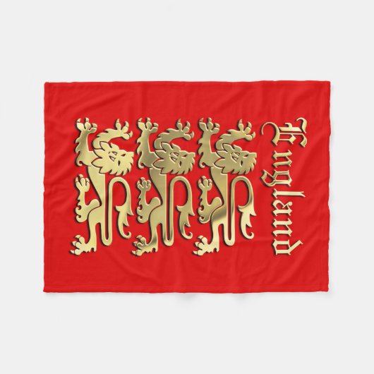 Richard die königlichen Waffen des Lionheart in En Fleecedecke (Vorderseite (Horizontal))