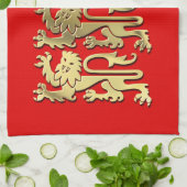 Richard die königlichen Waffen des Lionheart in En Küchentuch (Gefaltet)