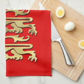 Richard die königlichen Waffen des Lionheart in En Küchentuch (Viertel Falte)