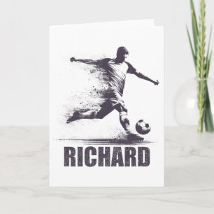 Richard Fußball Jungen Personalisierter Vorname Ri Karte