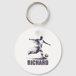 Richard Fußball Jungen Personalisierter Vorname Ri Schlüsselanhänger