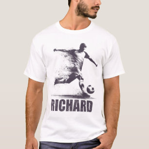 Richard Fußball Jungen Personalisierter Vorname Ri T-Shirt